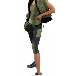 NEW P.E. NATION flip legging in black/green